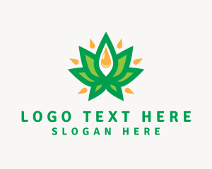 Cannabis Liquid Droplet logo
