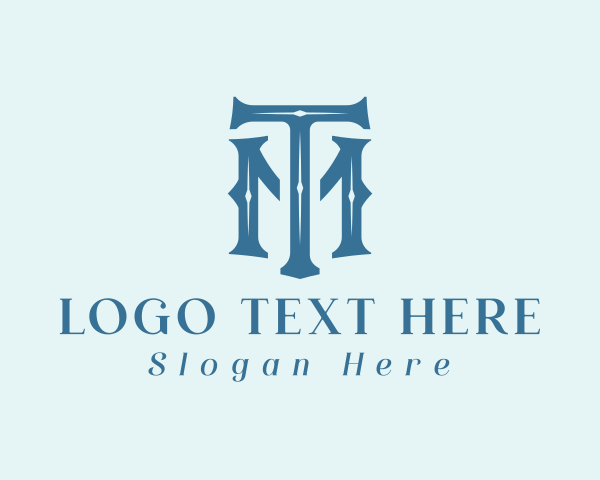 Letter Tm logo example 4