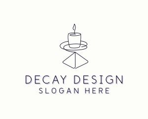 Candle Interior Designer Decor logo design