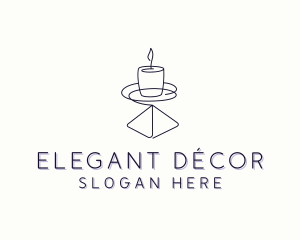 Candle Interior Designer Decor logo design