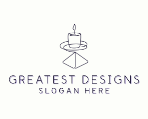 Candle Interior Designer Decor logo design