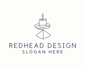 Candle Interior Designer Decor logo design