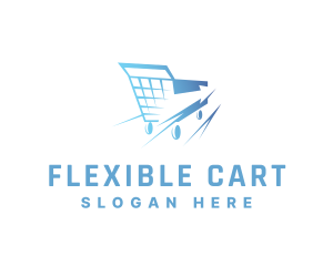 Shopping Cart Arrow logo design