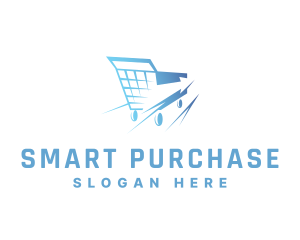 Shopping Cart Arrow logo design