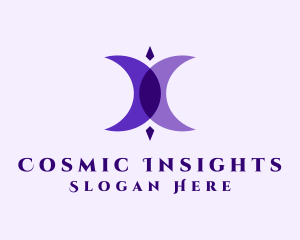 Astral Cosmic Moon logo design