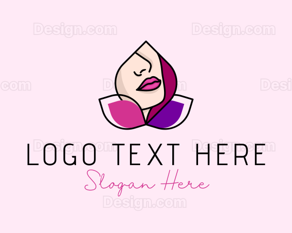 Woman Beauty Lips Logo