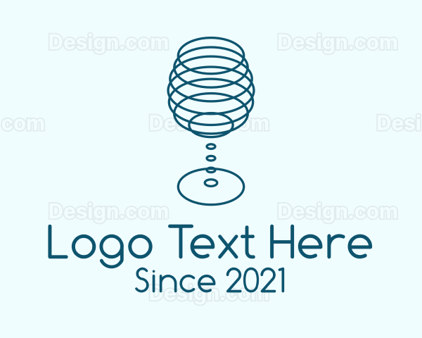 Outline Wine Glass Logo