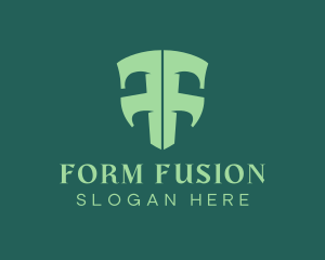 Modern Creative Shield Letter F logo design