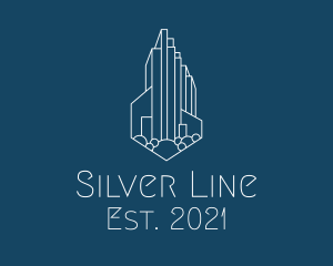 Cityscape Line Art logo design