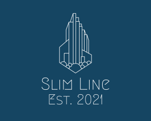 Cityscape Line Art logo design