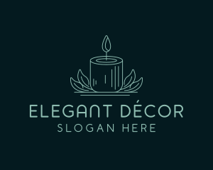 Candle Spa Decor logo design