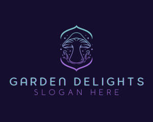 Magical Mushroom Garden logo design