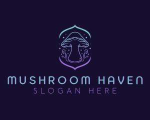 Magical Mushroom Garden logo design