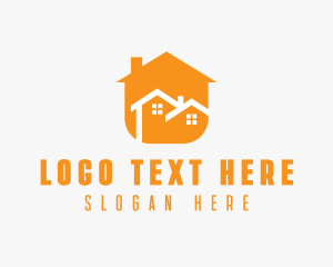 Modern Duplex Home Logo