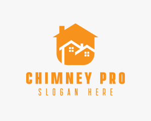 Modern Duplex Home logo design