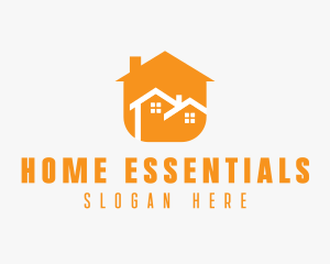 Modern Duplex Home logo design