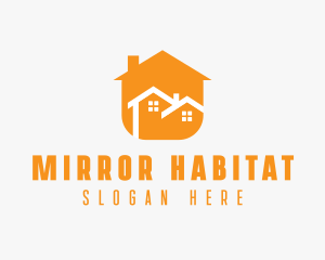 Modern Duplex Home logo