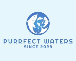 Marine Fish Aquarium  logo design