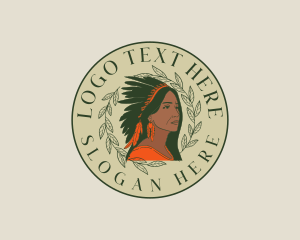 Native American Woman logo