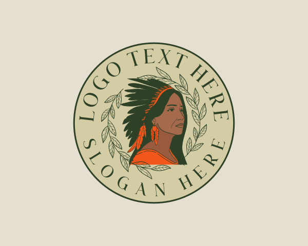 Native American Woman logo