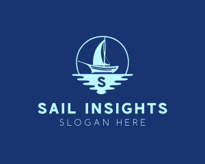 Sailing Boat Fishing logo