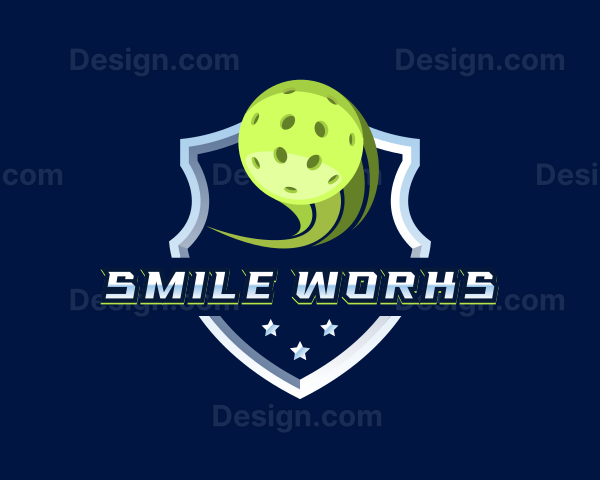 Pickleball Sport Varsity Logo