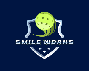 Pickleball Sport Varsity Logo