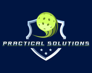 Pickleball Sport Varsity logo design