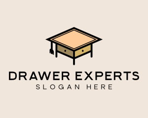 School Table Furniture logo design