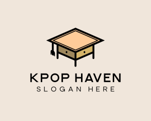 School Table Furniture logo design