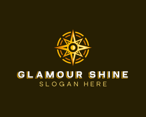 Compass Star Shine logo design