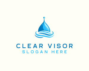 Water Flow Droplet logo design