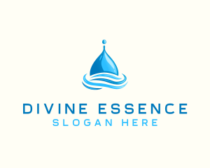 Water Flow Droplet logo design