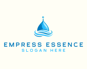 Water Flow Droplet logo design