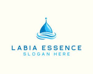 Water Flow Droplet logo design