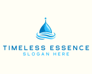 Water Flow Droplet logo design