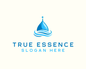 Water Flow Droplet logo design