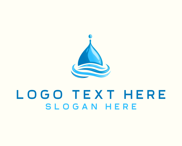 Water logo example 3