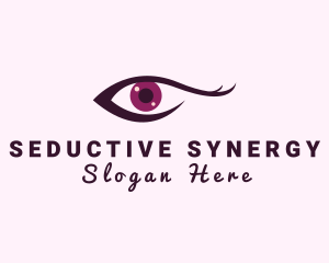 Woman Eyelash Extension logo design