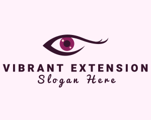 Woman Eyelash Extension logo design