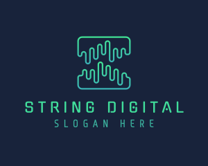 Digital Audio Soundwave logo design