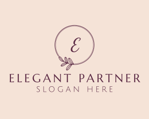 Glamorous Feminine Leaf logo design