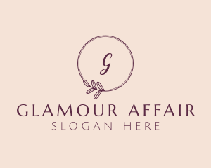 Glamorous Feminine Leaf logo