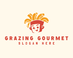 French Fries Guy Diner logo design