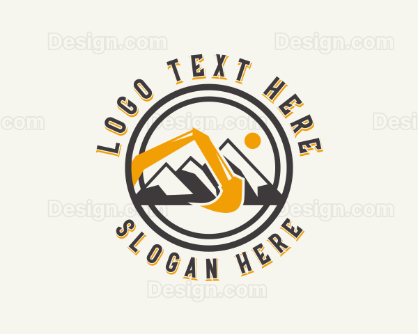 Mining Excavator Contractor Logo