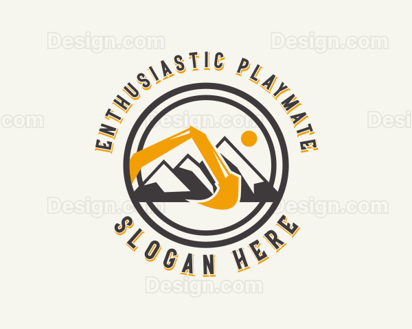 Mining Excavator Contractor Logo