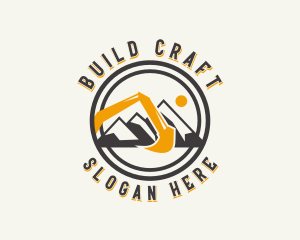 Mining Excavator Contractor logo design