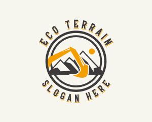 Mining Excavator Contractor logo design