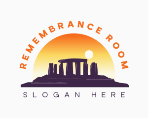 Stonehenge Ancient Landmark logo