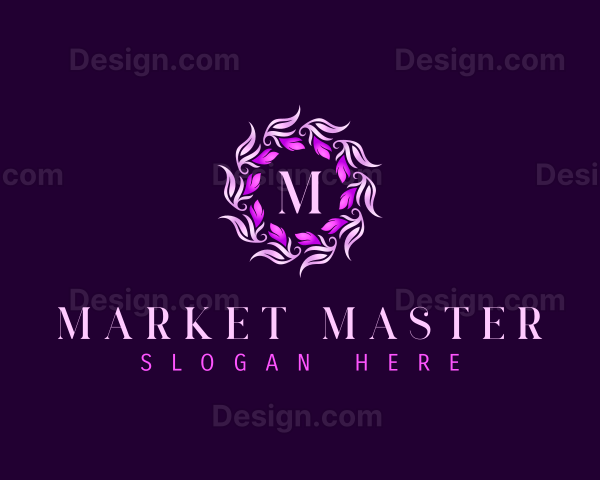 Floral Wreath Flower Logo